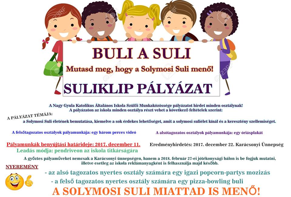 Buli a suli – suliklip pályázat