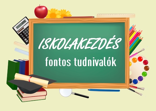 Tanévkezdési információk